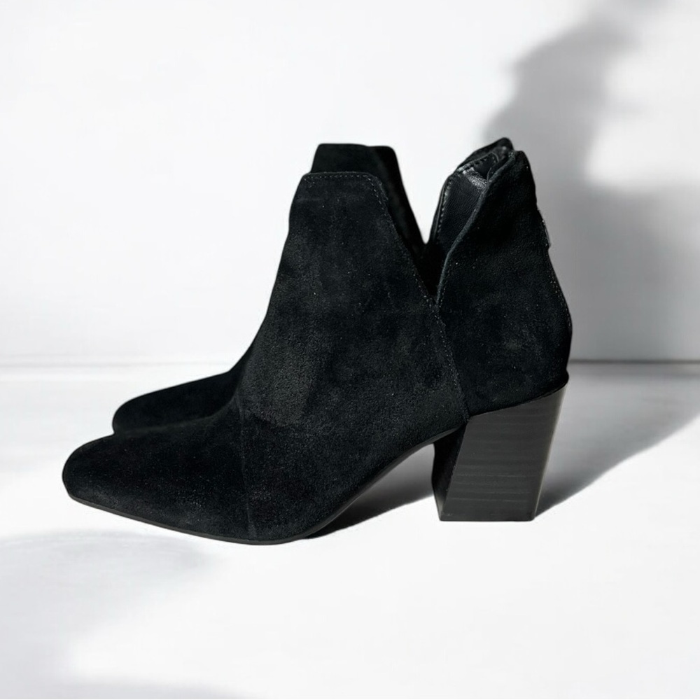 🌻New w.tags BLONDO Neda Black Waterproof Suede Ankle Boots Booties Size 6